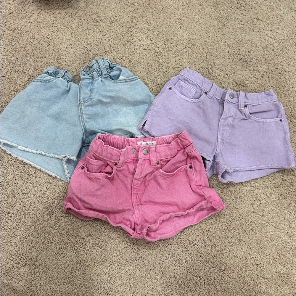 Zara Vibrant Pink Corduroy (3) Shorts